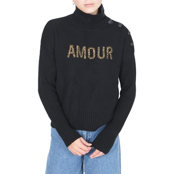 Zadig & Voltaire Sweater Polo Neck X15341 Black